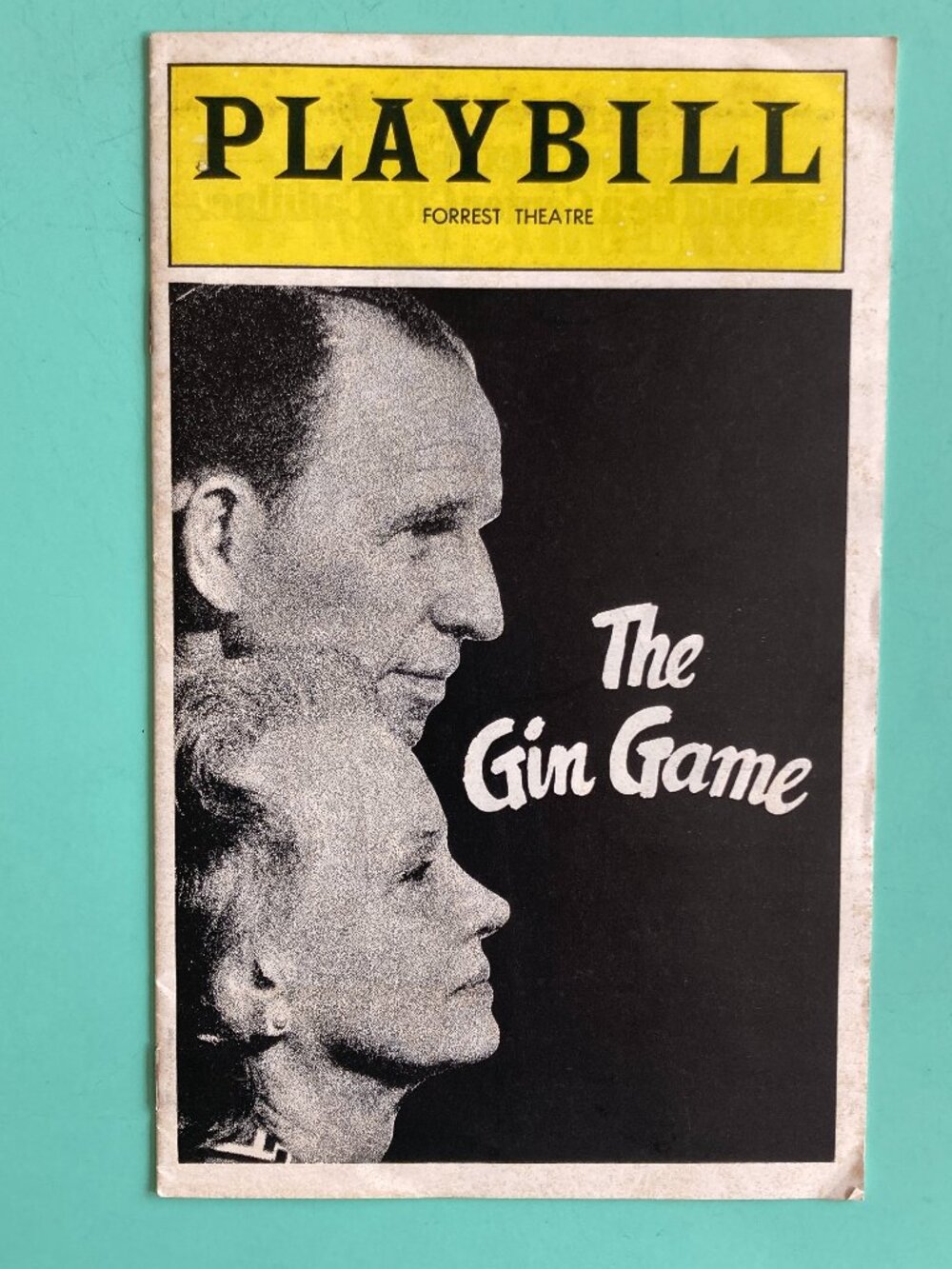 Playbill The Gin Game JESSICA TANDY HUME CRONYN FORREST THEATRE 1978 Age Marks